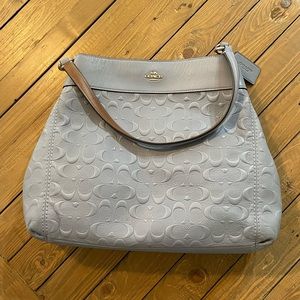 Coach Embossed Shoulder Bag